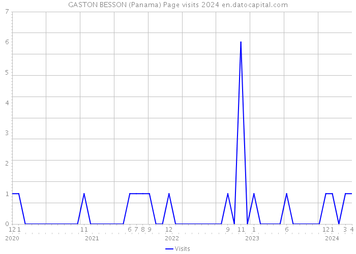 GASTON BESSON (Panama) Page visits 2024 