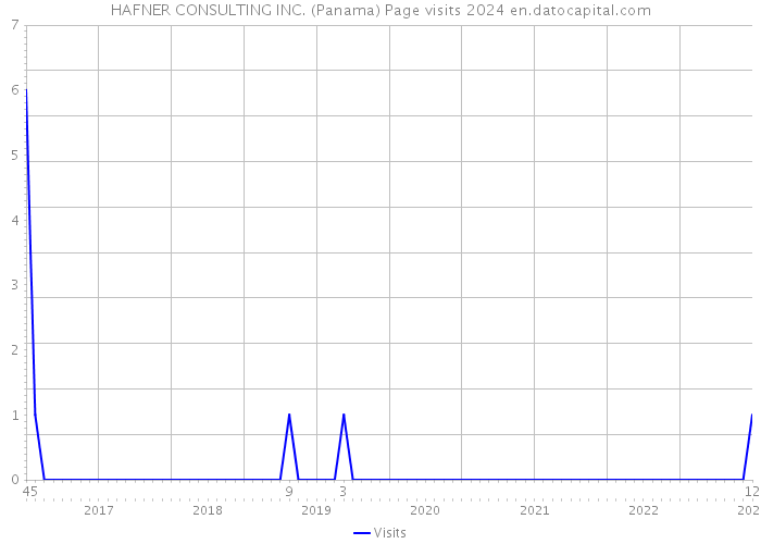 HAFNER CONSULTING INC. (Panama) Page visits 2024 