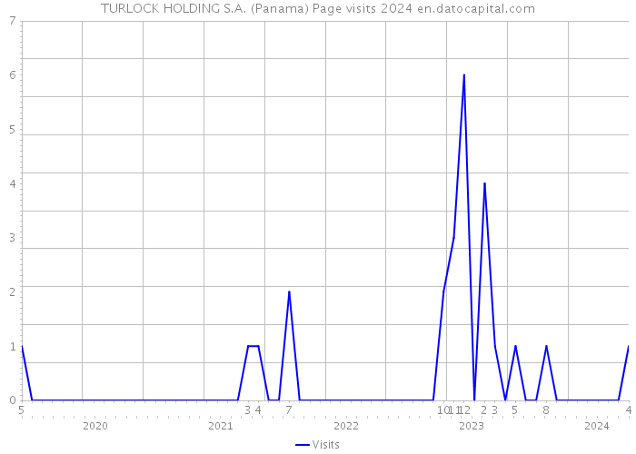 TURLOCK HOLDING S.A. (Panama) Page visits 2024 