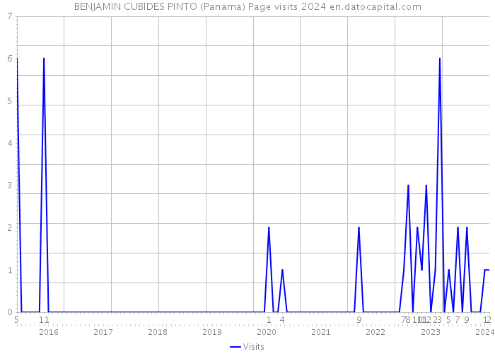 BENJAMIN CUBIDES PINTO (Panama) Page visits 2024 
