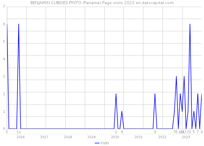 BENJAMIN CUBIDES PINTO (Panama) Page visits 2023 