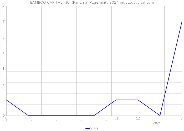 BAMBOO CAPITAL INC. (Panama) Page visits 2024 