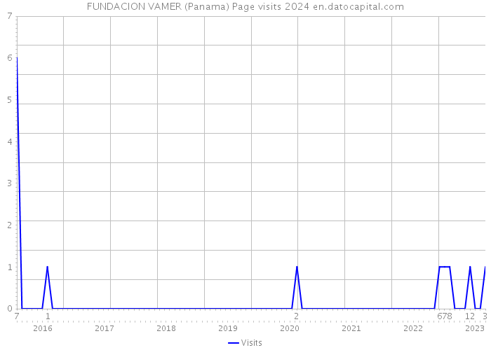 FUNDACION VAMER (Panama) Page visits 2024 