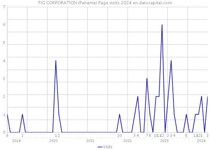 FIG CORPORATION (Panama) Page visits 2024 