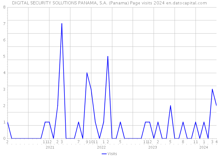 DIGITAL SECURITY SOLUTIONS PANAMA, S.A. (Panama) Page visits 2024 