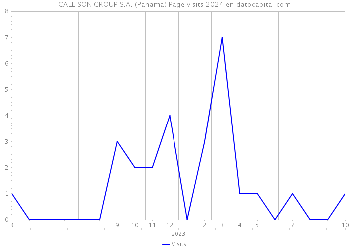 CALLISON GROUP S.A. (Panama) Page visits 2024 