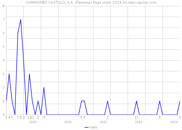 CAMINONES CASTILLO, S.A. (Panama) Page visits 2024 