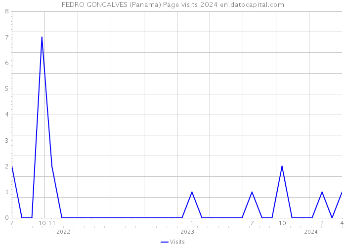 PEDRO GONCALVES (Panama) Page visits 2024 