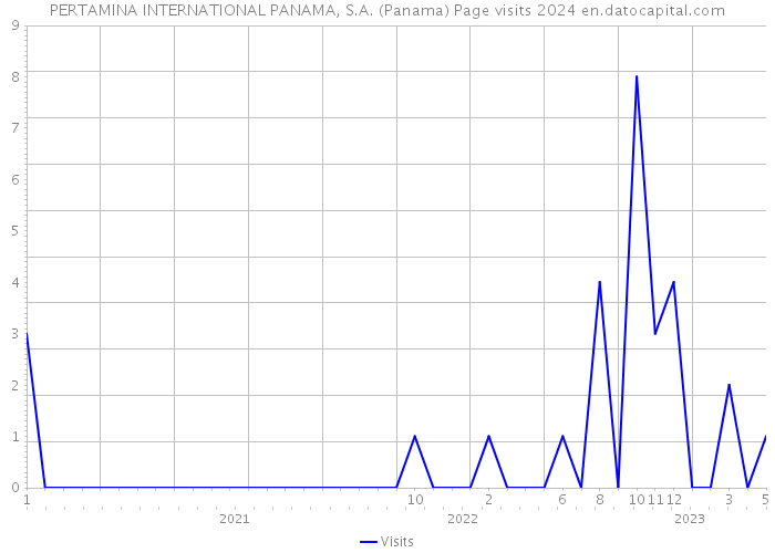 PERTAMINA INTERNATIONAL PANAMA, S.A. (Panama) Page visits 2024 