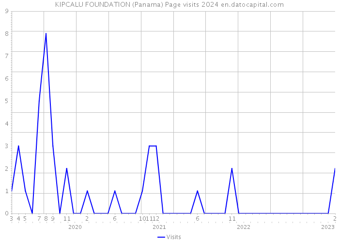 KIPCALU FOUNDATION (Panama) Page visits 2024 