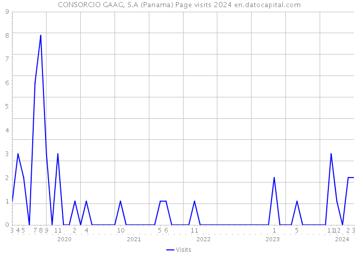 CONSORCIO GAAG, S.A (Panama) Page visits 2024 