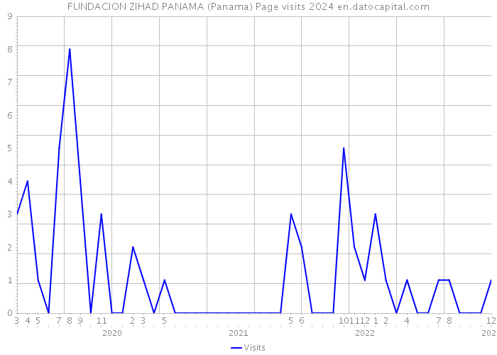 FUNDACION ZIHAD PANAMA (Panama) Page visits 2024 