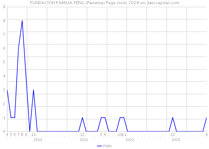 FUNDACION FAMILIA FENG (Panama) Page visits 2024 