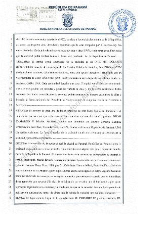 Capital and resident agent (page 7)